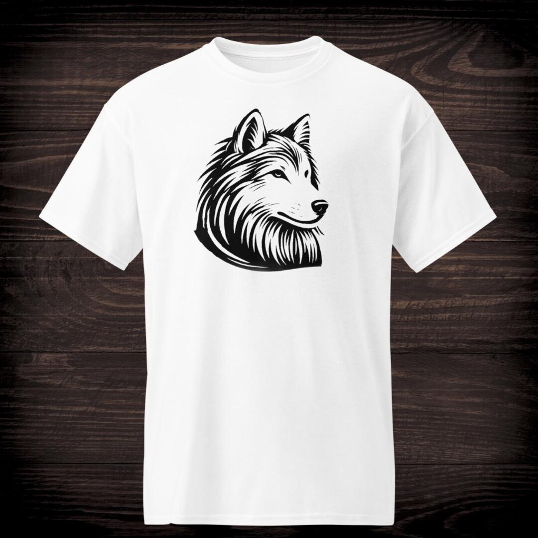 Alpha Wolf T-shirt, Wild Animal Graphic Tee, Outdoor Hiking Shirt, Gym ...