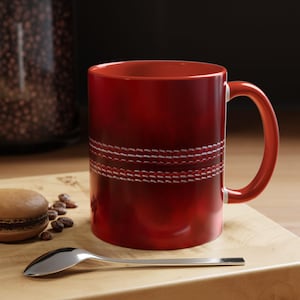 Cricket Ball Mug: Ceramic Coffee Cup for Cricket Lovers
