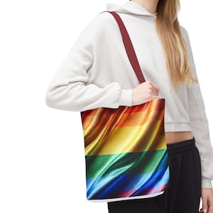 Pride Rainbow Einkaufstasche - Umweltfreundliche, wiederverwendbare Strandtasche, LGBTQ+ Geschenk, Einkaufstasche, stilvolles Accessoire für jeden Anlass. Schwuler Stolz