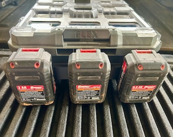 Flex Stack Pack-skena för batterifäste (för alla märken: Milwaukee, Dewalt, etc.)