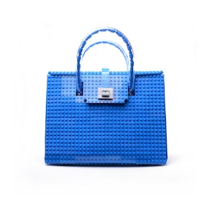The Brick Bag in blue made entirely of LEGO® bricks FREE SHIPPING lego gift handbag trending fashion