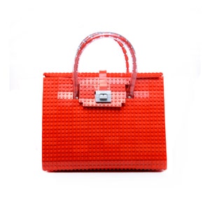 The Brick Bag in red made entirely of LEGO® bricks FREE SHIPPING handbag lego trending fashion gift idea