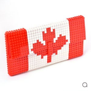 Oversize CANADA flag clutch purse made entirely of Lego bricks FREE SHIPPING Independence Day handbag big image 2