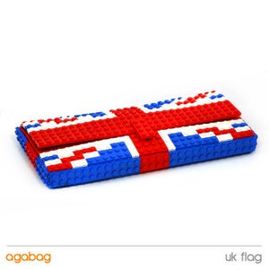 British flag clutch purse made with LEGO® bricks FREE SHIPPING purse handbag legobag trending fashion clutch bridesmaid wedding birthday image 3