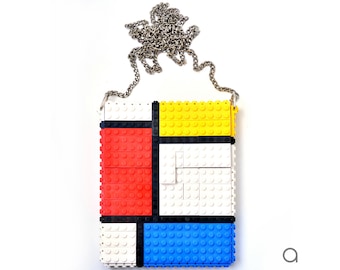 Orange Wallet Made With Original LEGO Bricks FREE SHIPPING - Etsy
