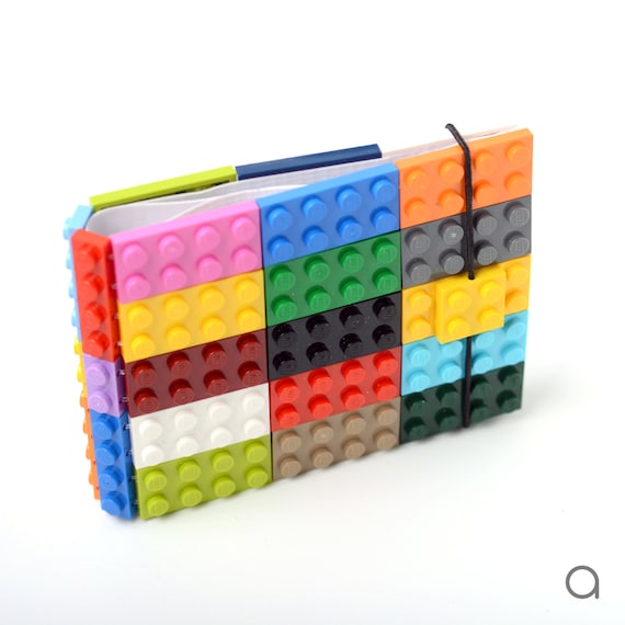小物 Isecai Toy-Brick Wallet Chain Colorful Blue Wallet Made With Original LEGO Bricks FREE SHIPPING - Etsy