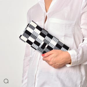 Monochrom clutch purse made with LEGO® bricks FREE SHIPPING purse handbag legobag trending fashion image 10