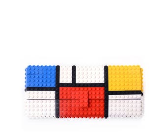 Mondrian Tribute Clutch Purse Made With LEGO® Bricks FREE SHIPPING Purse  Handbag Legobag Trending Fashion 
