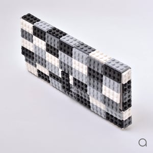 Monochrom clutch purse made with LEGO® bricks FREE SHIPPING purse handbag legobag trending fashion image 2