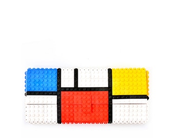 MONDRIAN bulk clutch purse  made with LEGO® bricks Free Shipping purse handbag legobag trending fashion clutch bag