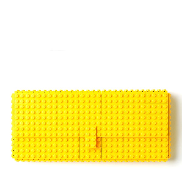 Yellow clutch purse made with LEGO® bricks FREE SHIPPING purse handbag lego trending fashion wedding bridesmaid handmade wallet bag