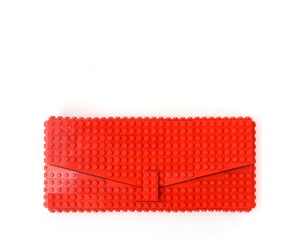 Red clutch purse made with LEGO® bricks FREE SHIPPING purse handbag legobag trending fashion