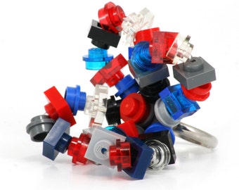 LONDON Mix ring made with LEGO bricks