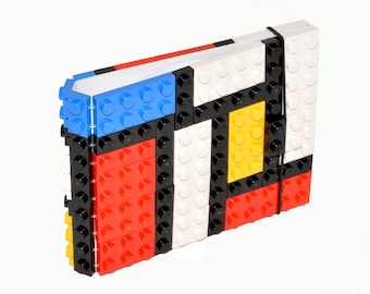 Mondrian wallet made with original LEGO bricks FREE SHIPPING