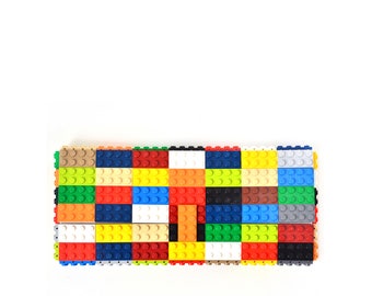Multicolor clutch purse made with LEGO® bricks FREE SHIPPING purse handbag legobag trending fashion