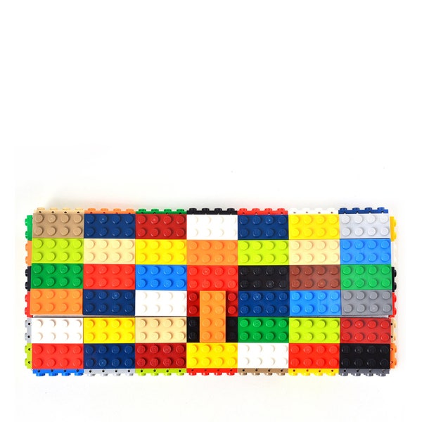 Multicolor clutch purse made with LEGO® bricks FREE SHIPPING purse handbag legobag trending fashion