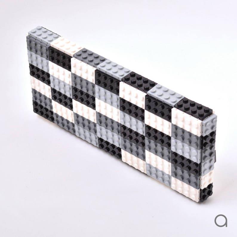 Monochrom clutch purse made with LEGO® bricks FREE SHIPPING purse handbag legobag trending fashion image 5