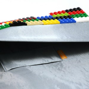 Oversize multicolor clutch made entirely of LEGO bricks FREE SHIPPING image 4