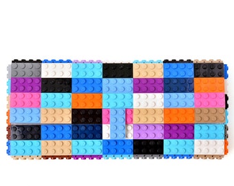 Multicolor negative clutch purse made with LEGO® bricks FREE SHIPPING purse handbag legobag trending fashion