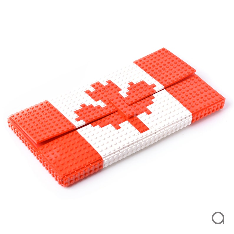 Oversize CANADA flag clutch purse made entirely of Lego bricks FREE SHIPPING Independence Day handbag big image 4