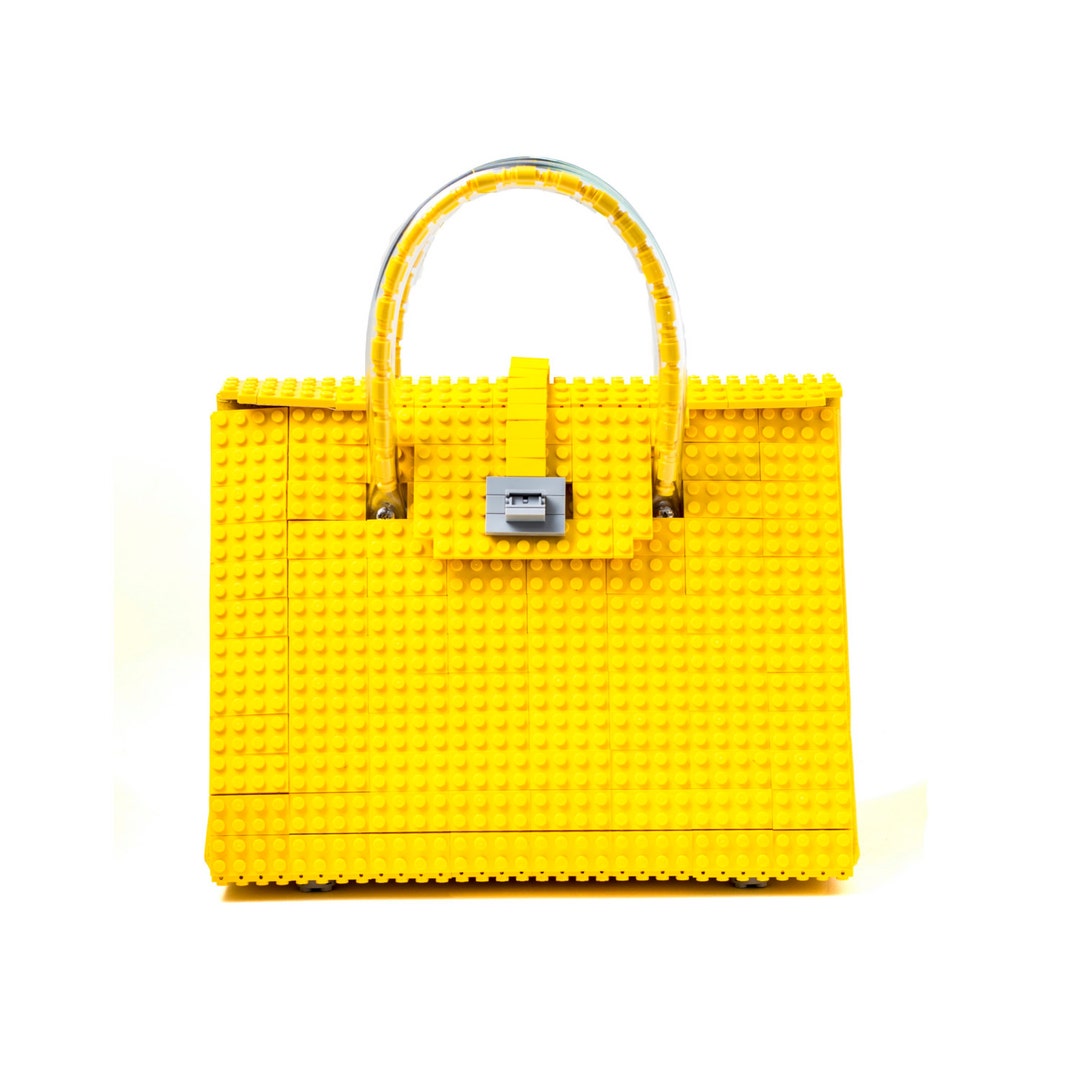 The Brick Bag in Yellow Made Entirely of LEGO® Bricks FREE SHIPPING