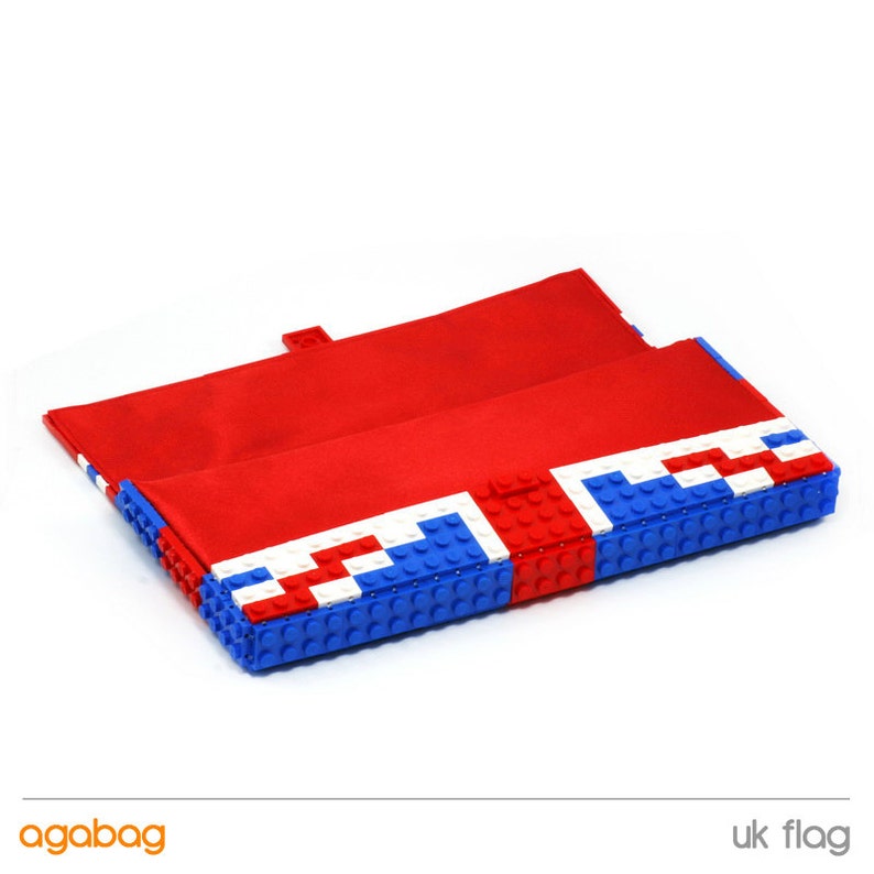 British flag clutch purse made with LEGO® bricks FREE SHIPPING purse handbag legobag trending fashion clutch bridesmaid wedding birthday image 4