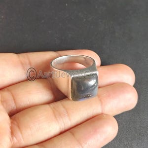 Handgemachter Labradorit Siegelring: 925 Sterling Silber Ottoman Style