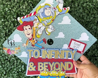 To Infinity and Beyond Inspired Grad Cap Topper