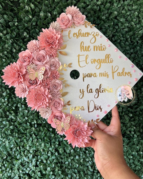 Pink Graduation Cap Topper - Class of 2026 2026 Graduation Cap Toppers, Custom Grad Cap, Grad Cap Decor  main image 4