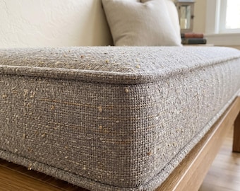 7,6 cm dik, op maat gemaakt zitkussen voor een bank, premium zitkussen voor bij het raam, kussen voor de eethoek in de keuken, comfortabel rugkussen, Kallax-kussen voor binnen