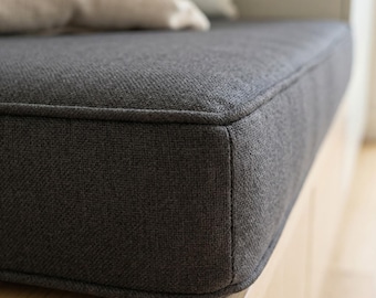 3" dik op maat gemaakt bankkussen voor zitplaatsen bij het raam, binnenbankkussen, eetkamer ontbijtkussen, banketkussen, comfortabel vloerkussen