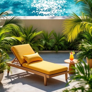 Housse de chaise longue d'extérieur personnalisée Sunbrella, Housse de coussin de chaise longue résistante à la décoloration, Coussin de piscine de haute qualité, Housse de lit de repos