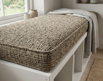 3" Thick Custom Bench Cushion Indoor, Window Seat Pad, Kallax Seat Cushion, Dining Nook Cushion,Washable Floor Cushion,Bench Seating Cushion