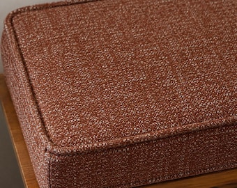 4" dik op maat gemaakt bankkussen voor binnen, bijkeuken zitkussen, op maat gemaakt zitkussen, wasbaar zitkussen bij het raam, kussen leeshoek