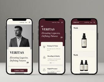 Squarespace Website Template, Creative Agency Website, Editorial Portfolio, Branding Site, Responsive Design