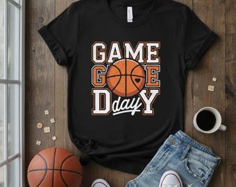 Basketball Game Day PNG, Basketball Mom Cheer Shirt Design (Digital Download)