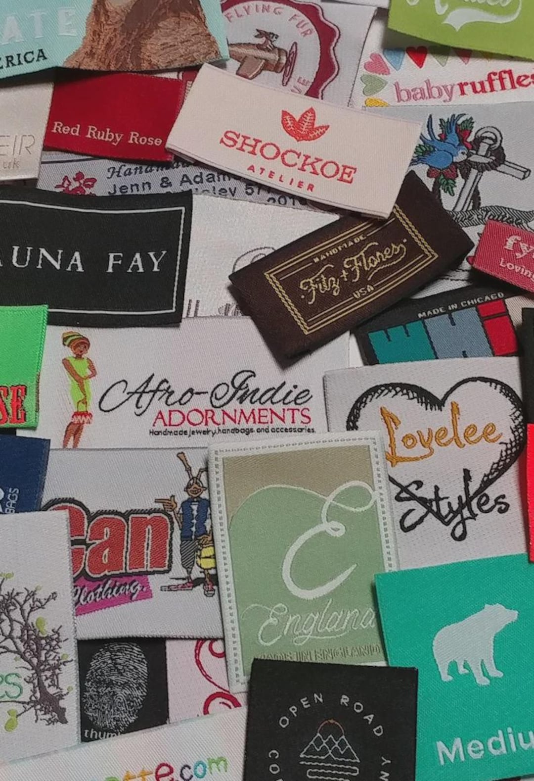 Custom Clothing Labels – Woven, Satin, Cotton, Iron-on or Sew-in Free ...