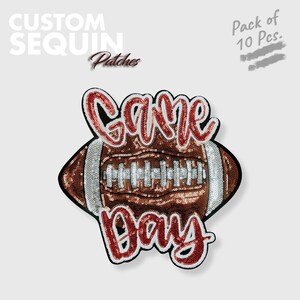 Custom Sequin Patches (Set of 10) – Iron-On, Sew-On, or Hook & Loop Free Digital Design Complimentary Shipping