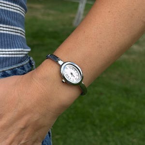 Vintage Armitron Pink Quartz Watch with Silver Plated Band