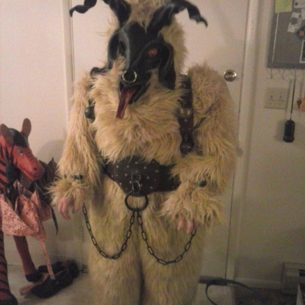 Krampus Perchten Kukeri Wilder Man Baphomet Mask and Suit