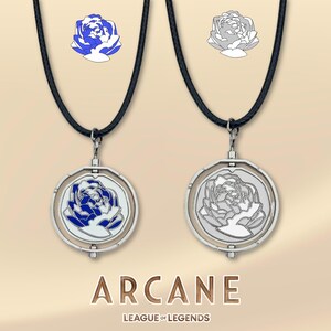 Blue Rose Necklace - Etsy Blue Rose Necklace - Etsy