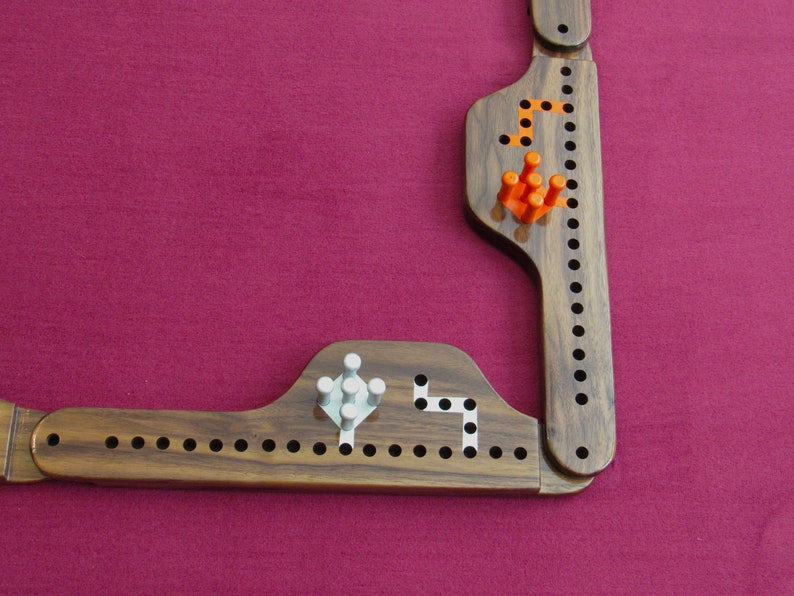 Pegs and Jokers 10 Walnut Etsy