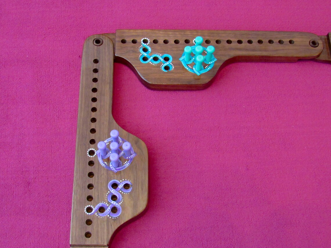Pegs and Jokers 8 Walnut Artistic Etsy