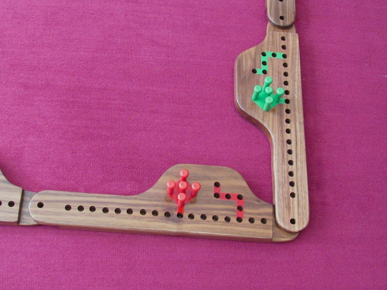 Pegs and Jokers 10 Walnut Etsy
