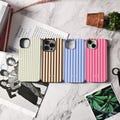 Personalized Initials Striped Phone Case For iPhone 15, Aesthetic iPhone 17 16 15 14 13 Pro Max Case, iPhone 16e, 15 14 Plus, Air Mini Case product logo