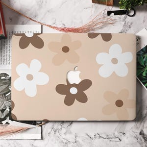 Simple Flowers MacBook Case Cover for 2025 Air 13/15, Pro 13/14/16 Case Mac 16 15 14 13 11 Inch Laptop M1 M2 A2681 A2338 A2337 M2 M3 Cover