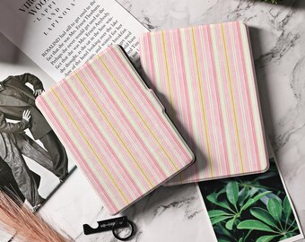 Pink Stripe Retro Kindle Case, Kindle Paperwhite 1/2/3/4, Kindle 2019/2022, Paperwhite 12th 7‘’ 11th 6.8‘’, Kindle Colorsoft, Kobo Cover