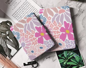 Colorful Flower Abstract Kindle Case For Kindle Paperwhite 1/2/3, Kindle 2019/2022, Kindle Case 7" Colorsoft 2024 Case, Kindle 11th Cover