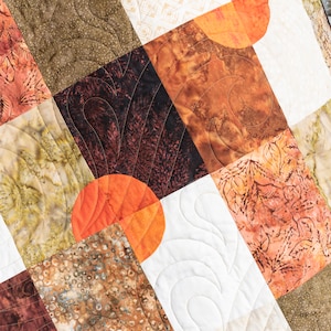 Desert Sun Quilt Pattern Modern quilt pattern, Contemporary quilt pattern image 4