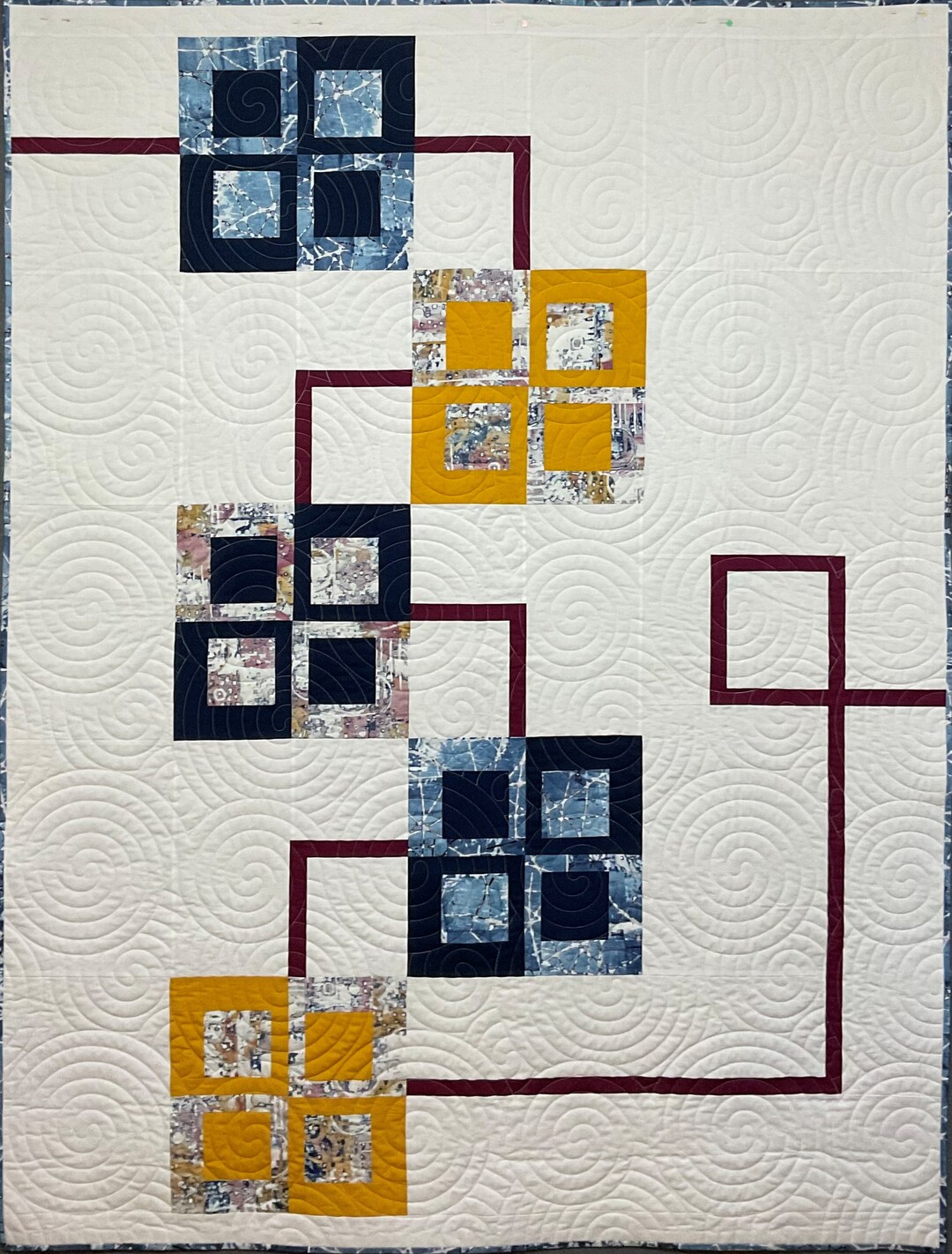 Connections Throw Quilt Pattern Modern Quilt Pattern Contemporary Quilt